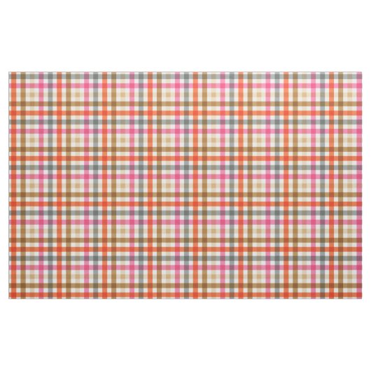 Modern Gingham Herfst Pattern Stof (Yard (91,4 cm))