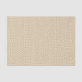 Modern Gingham-patroon - beige tissuepapier (Voorkant)