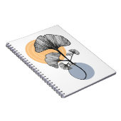 Modern Ginkgo-blad Botanisch Notitieboek (Rechterzijde)