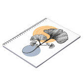 Modern Ginkgo-blad Botanisch Notitieboek (Linkerzijde)