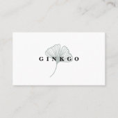 Modern Ginkgo Leaf Visitekaartje (Voorkant)