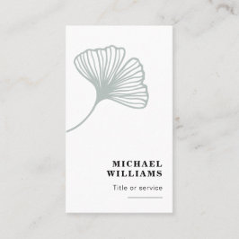 Modern Ginkgo Leaf Visitekaartje