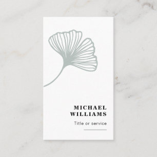 Modern Ginkgo Leaf Visitekaartje