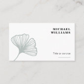 Modern Ginkgo Leaf Visitekaartje (Voorkant)
