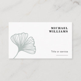 Modern Ginkgo Leaf Visitekaartje