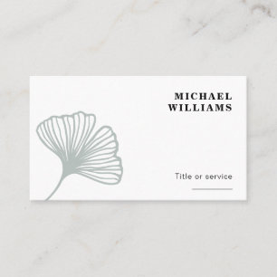 Modern Ginkgo Leaf Visitekaartje