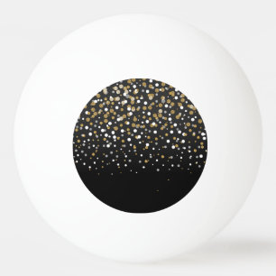 modern gipsig goud glitter confetti pingpongbal