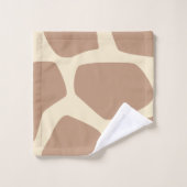 Modern girakepatroon bad handdoek (Wasdoekje)