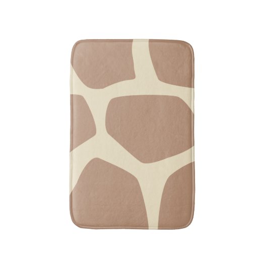 Modern girakepatroon badmat (Voorkant Verticaal)