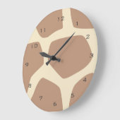 Modern girakepatroon grote klok (Hoek)