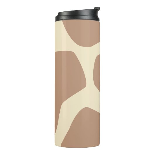 Modern girakepatroon thermosbeker (Gedraaid links)