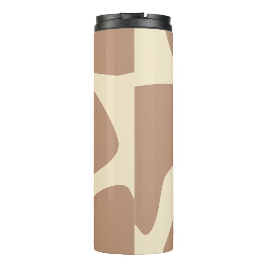 Modern girakepatroon thermosbeker (Achterkant)