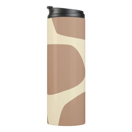 Modern girakepatroon thermosbeker (Geroteerd rechts)