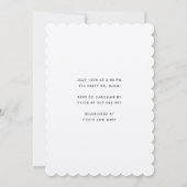 Modern Girl Baby shower Turtle Kaart (Achterkant)