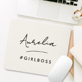 Modern Girl Boss Script Naam Beste Girly Gift Ivoo Muismat