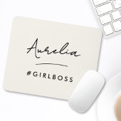 Modern Girl Boss Script Naam Beste Girly Gift Ivoo Muismat