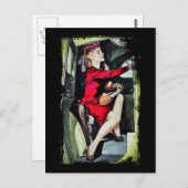 Modern Girl in Nylons Briefkaart (Voorkant / Achterkant)