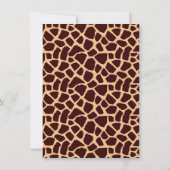 Modern Girl Monkey Invitation (roze) Kaart (Achterkant)