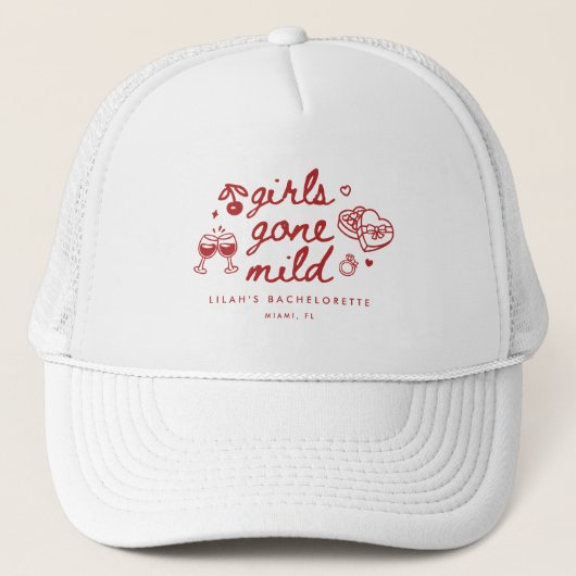 Modern Girls Gone Mild Script Meisjesweekend Trucker Pet (Voorkant)