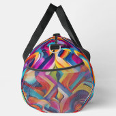 Modern Girly Abstract Patroon Kleurrijk Monogram Plunjezak (Rechts)