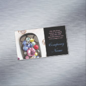 Modern Girly Beauty mode Sieraden Nagelsalon Visitekaartje Magneet (Voorbeeld)