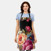 Modern Girly Bloemen All Over Print Schort (Gedragen)