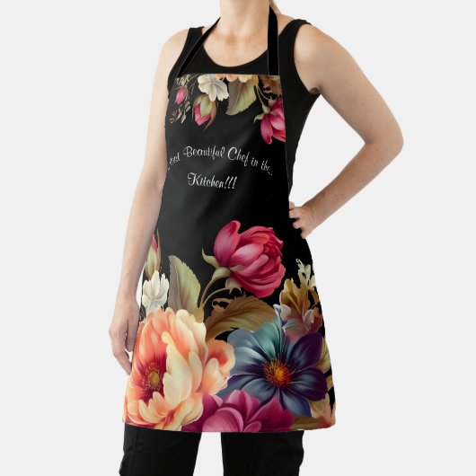 Modern Girly Bloemen All Over Print Schort (Insitu)