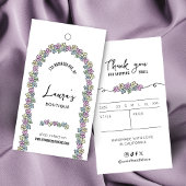 Modern Girly Bloemen Kleding Boutique Hang Label Visitekaartje
