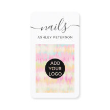 Modern girly boho pastel dye nagelschrift