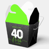 Modern Girly Bright Green 40 en Fresh Bedankdoosjes (Geopend)