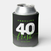 Modern Girly Bright Green 40 en Fresh Blikjeskoeler (Blikje Voorkant)