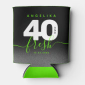 Modern Girly Bright Green 40 en Fresh Blikjeskoeler (Voorkant)