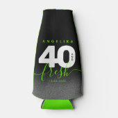 Modern Girly Bright Green 40 en Fresh Flesjeskoeler (Voorkant)