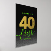 Modern Girly Bright Green 40 en Fresh Folie Afdrukken (Laagn)