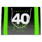 Modern Girly Bright Green 40 en Fresh Groot Cadeauzakje (Voorkant)