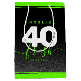 Modern Girly Bright Green 40 en Fresh Medium Cadeauzakje