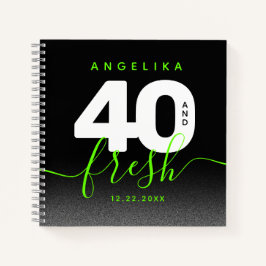 Modern Girly Bright Green 40 en Fresh Notitieboek