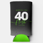 Modern Girly Bright Green 40 en Fresh Seltzer Blikjeskoeler (Voorkant)