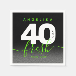 Modern Girly Bright Green 40 en Fresh Servet