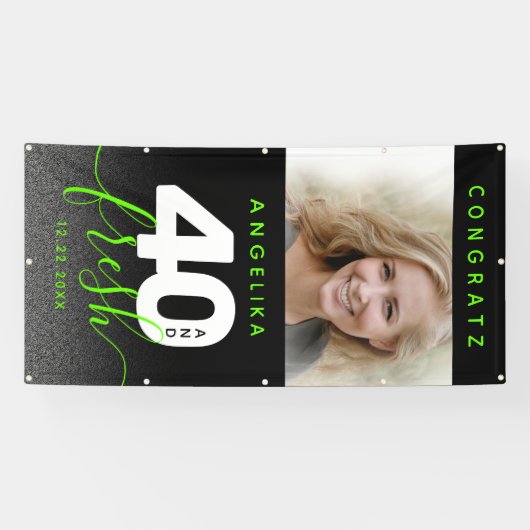 Modern Girly Bright Green 40 en Fresh Spandoek (Horizontaal)