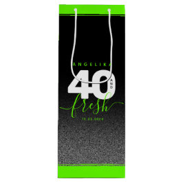 Modern Girly Bright Green 40 en Fresh Wijn Cadeautas