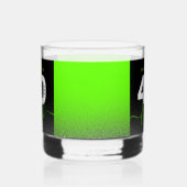 Modern Girly Bright Green Glitter 40 en vers Whisky Glas (Links)