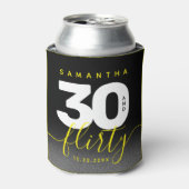 Modern Girly Bright Yellow 30 en Vlirty Blikjeskoeler (Blikje Voorkant)