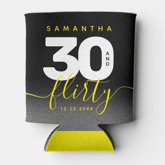 Modern Girly Bright Yellow 30 en Vlirty Blikjeskoeler (Voorkant)