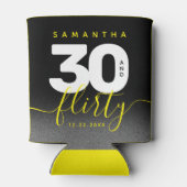 Modern Girly Bright Yellow 30 en Vlirty Blikjeskoeler (Achterkant)