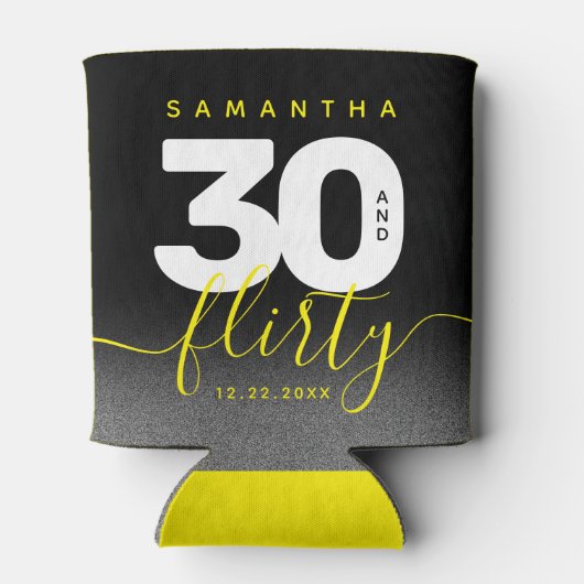 Modern Girly Bright Yellow 30 en Vlirty Blikjeskoeler (Achterkant)