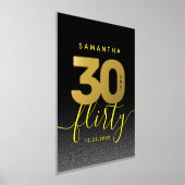 Modern Girly Bright Yellow 30 en Vlirty Folie Afdrukken (Laagn)