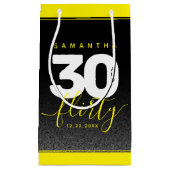 Modern Girly Bright Yellow 30 en Vlirty Klein Cadeauzakje (Voorkant)