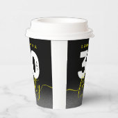 Modern Girly Bright Yellow 30 en Vlirty Papieren Bekers (Rechts)