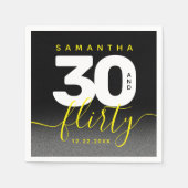 Modern Girly Bright Yellow 30 en Vlirty Servet (Voorkant)